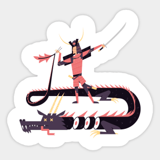 Samurai Sushi Sticker